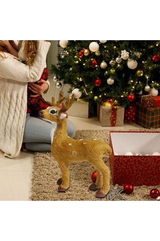 Lijinxu Geyik Süsü Tatil Dekorasyonları 11cmx4cmx14cm