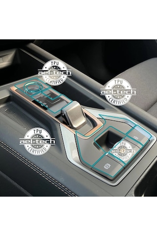 Cupra Formentor,leon Uyumlu Vites Etrafı Piano Black Tpu Koruyucu