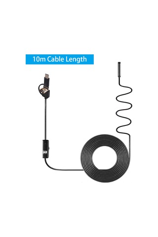 Tenfowee 3'ü 1 Arada Endoskop, Ip67 Su Geçirmez, Type-c/android/pc Bağlantı, 10m Esnek Kablo, An100 5.5mm 10m