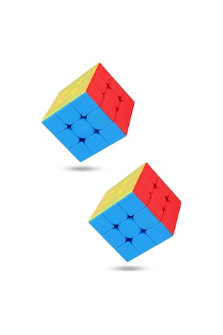 2 Adet Speed Cupe Rubik Küp Zeka Küpü 3x3 Canlı Renkler Hız Küpü,fidget Oyuncak Seyahat Zeka Oyunu