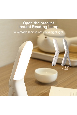 Springsun Led Hareket Sensörlü Gece Lambası - 270 Döner Aydınlatma, 1200mah Pil, Manyetik/asma/duruklu Montaj, Ev/ Mutfak/ Dolap İçin Beyaz