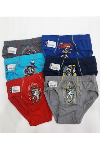 Tutku 0138 Erkek Çocuk Renkli Slip Külot 6 Adet