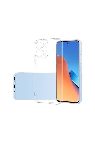 Prolysus Xiaomi Redmi 12 Kılıf Kamera Korumalı Şeffaf Yumuşak Silikon Kılıf
