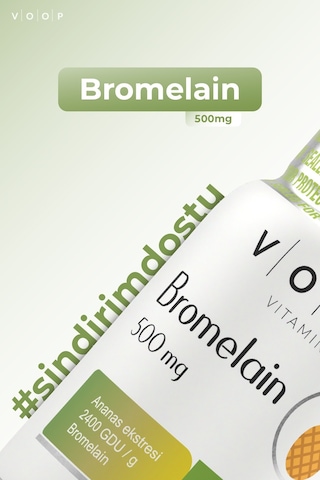 Voop Bromelain 500 MG Ananas 30 Bitkisel Kapsül