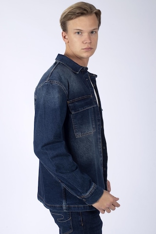 Lee Cooper Karela Erkek Jean Gömlek-17123-heındall Blue Mıd Lacivert