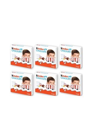 Kinder Chocolate T4 50 Gr X 6 Adet
