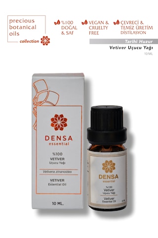 Densa Essential %100 Saf & Doğal Vetiver Uçucu Yağı 10 Ml Densa Essential %100 Saf & Doğal Vetiver Uçucu Yağı 10 Ml