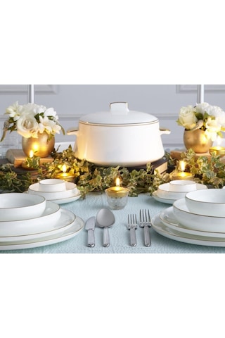 Koleksıyon Sufı Yemek Takımı 132 Parça Altın Seti