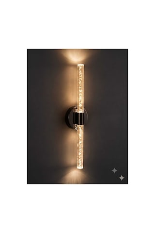 Bubbleflux Large 51 Cm Modern Tasarım Led Aplik - Duvar Lambası - Antrasit Gri - Elektrikli - Kumandalı - Günışığı Antrasit Elektrikli Kumandalı