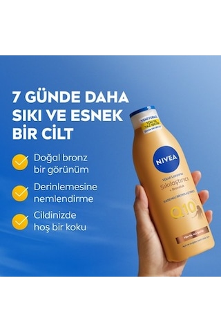 Güneşsiz Bronzlaştırıcı Vücut Losyonu 250ml, 7 Günde Etki