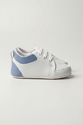 Pufien İlk Adım Ayakkabısı, Bebek Patik, Bebek Ayakkabısı, Yenidoğan Sneakers Mavi