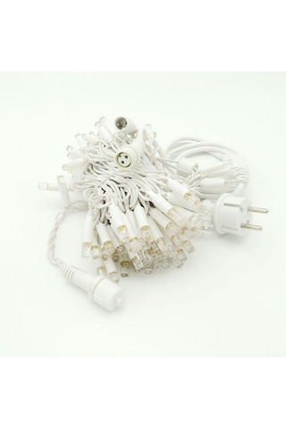 Dış Mekan Led Aydınlatma 10m Ağaç Işığı 100l Beyaz Kablo Rgb