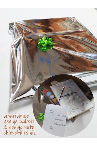Goril & Maymun Çocuk Ressam Seti - 20 X 20 Cm Önçizimli Tuval, 2 Ad. Fırça, Palet, Boyalar Ve Şövale