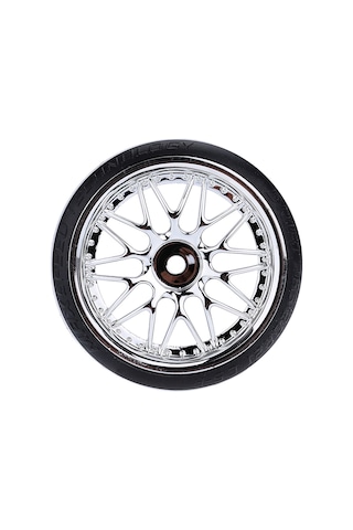 Suofeng 1/10 Ölçekli Rc Araçlar İçin 4 Adet Gümüş Renkli Dayanıklı Drift Lastiği