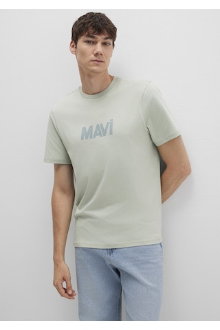 Mavi - Mavi Logo Baskılı Yeşil Tişört 0612896-83995 Yeşil