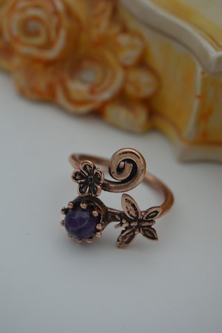 Stoneage Özel Tarasim Ametist Yüzük Çok Renkli