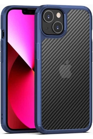 Apple Uyumlu iPhone 13 Mini Kılıf Zore İnoks Kapak Mavi