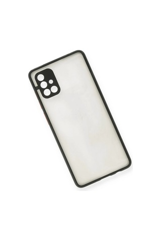 Samsung Galaxy A71 Kılıf Montreal Silikon Kapak - Siyah