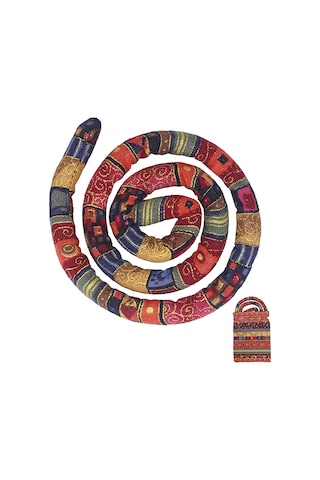 Dofolink Kırmızı Spiral Saç Bağı - Kıvrılabilir Külot Saç Teli - Etnik Stili Yüksek马尾 İçin - Saklama Çantası İle - Model 71770 Kırmızı