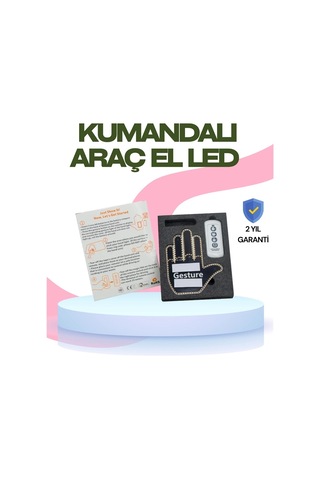 Yüksek Görünürlüklü Otomobil Jest Işığı - 3 Modlu Led Arka Cam Aksesuarı, Pratik Ve Eğlenceli Çok Renkli