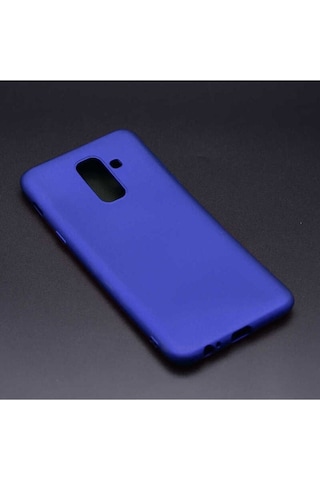 Galaxy J8 Kılıf Zore Premier Silikon Kapak Saks Mavi