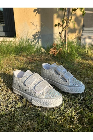 Scarpe Magiche Gümüş Işıklı Kız Çocuğu Ayakkabı 31-35 Numara Arası Işıksızdır Gümüş