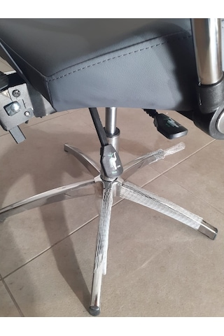 Geri Yatarlı Yükseklik Ayarlı Kuaför Makyaj ve Kaş Koltuğu Gri