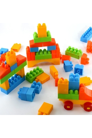 Dede - Multi Blocks 62 Parça Yapı Blokları Seti Eğitici Öğretici Oyuncak