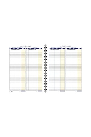 Adams Bookkeeping Record Book, Monthly Format, 8.5 X 11 Inches, White Afr71 2-pack