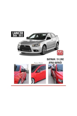 Mitsubishi Lancer Yarasa Ayna Kapağı Parlak Siyah 2008 2013