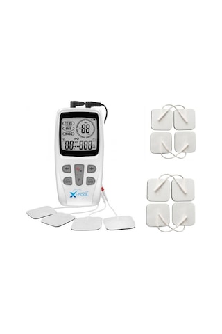 X Pool Fizyopol Tens Ems Masaj Cihazı + 8'li Elektrod Yedek