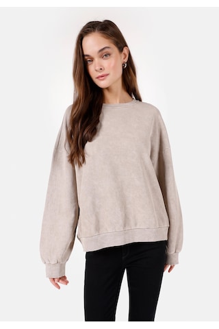 Colins Comfort Fit Yuvarlak Yaka Kadın Bej Sweatshirt Cl1070192 Q1.v2 Beı Bej