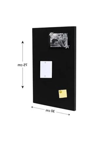 Dekoratif Metal Mıknatıslı Pano, Siyah, 30x75 Cm Magnet Panosu 1