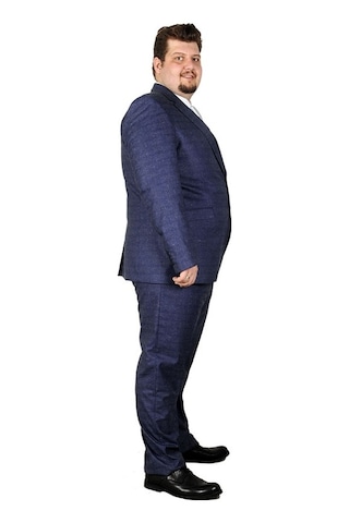 Mode Xl Büyük Beden Takim Elbise Santos 19013 Lacivert 001