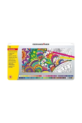 Eberhard Faber Kuru Boya 72 Renk Metal Kutu 514872