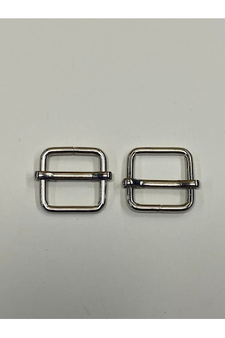 Çanta Sürgüsü / Ayar Tokası / 2 Li Set / 2 Cm Gümüş Renkli Çok Renkli