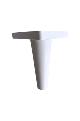 Rüzgar Plastik 14cm Ayak Mobilya Masa Ve Dolap Ayağı 14cm Beyaz 4 Adet Beyaz