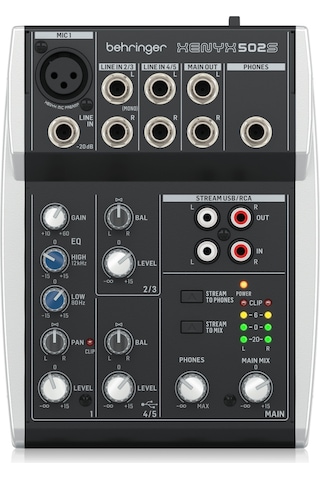 Behrınger Xenyx 502s Premium Analog 5-ınput Mixer With Usb Stream