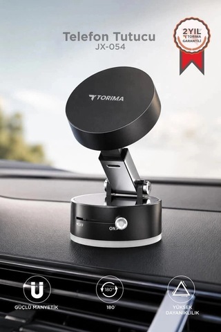 Premium Torima Telefon Tutucu Jx054 Siyah Ofis Aksesuarı Araç Gereci Manyetik Stant