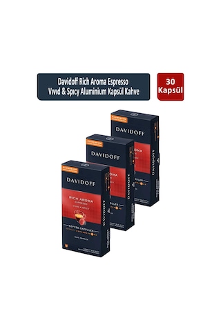 Davidoff Rich Aroma Espresso Vıvıd & Spıcy Kapsül Kahve 3 x 10'lu
