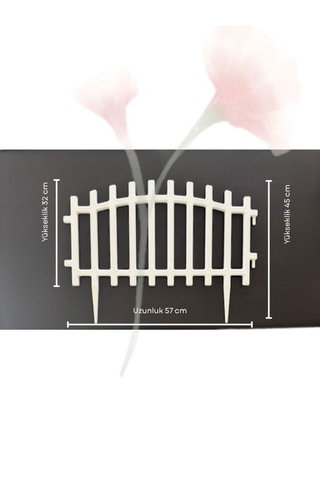 Büyük Boy Çift Yönlü Dekoratif Separatör Beyaz Yüksek Plastik Bah