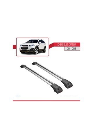 Chevrolet Captiva 2011-2016 Arası İle Uyumlu Ace-1 Ara Atkı Tavan Barı Gri