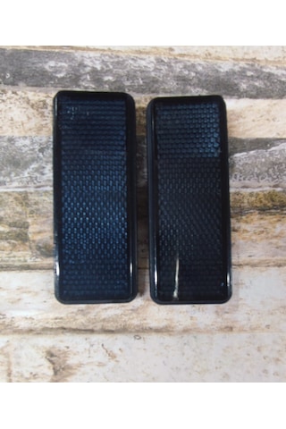 Motosiklet Uyumlu Reflektör Dikdörtgen 3.5cm X 9cm Koyu Gri Reflektör Takım Koyu Gri