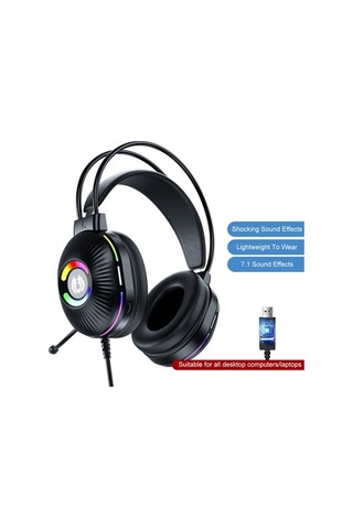 Novahub 7.1 Surround Sesli Kedi Kulak Tasarımı Oyun Kulaklığı, Gürültü Önleyici Mikrofonlu, Pc İçin