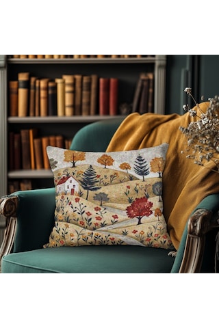 Turkıshrug Kıngdom Modern Etnik Dokulu Kırlent Kılıfı Kare 43 X 43 Çok Renkli