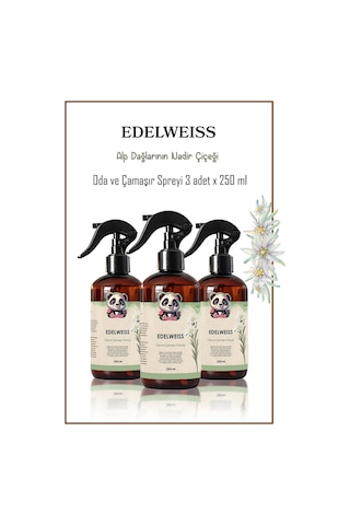 Rosie 3 Adet Edelweiss Oda Ve Çamaşır Spreyi 250 Ml Fresh