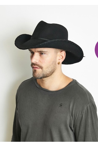 Dorax Kovboy Şapka Güderi Kahve Kahverengi