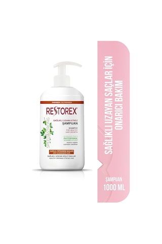 Restorex Speed Strong Kuru ve Normal Saçlar İçin Bakım Şampuanı 1.000 ml - Sarmaşık Özlü Sağlıklı Uzama