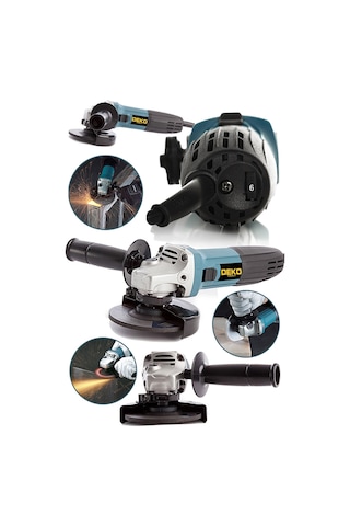 Deko Turkey DKT1370-M 2400 W 125 MM Devir Ayarlı Taşlama Makinesi + 5 Adet Taş