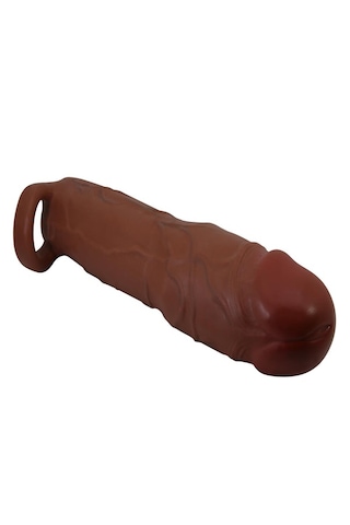 Odinsshop 7,6 Cm Dolgulu Premium Melez Rengi Penis Kılıfı